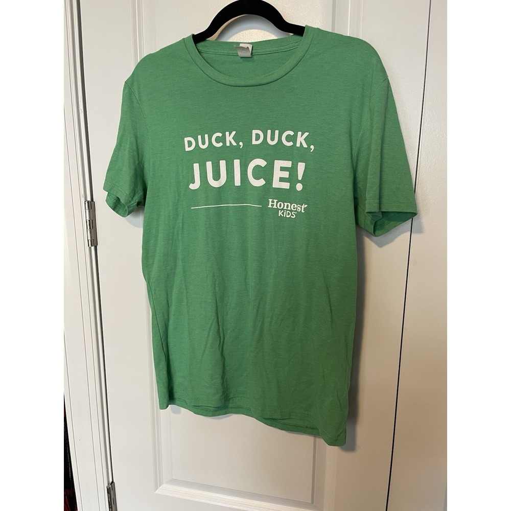 Honest Juice Green Short Sleeve T Shirt Size Small Duck, Duck, Juice‎